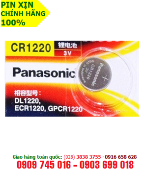 Pin 3v lithium Panasonic CR1220 chính hãng